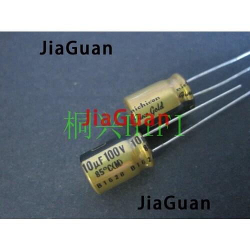 20PCS NICHICON FG 100V10UF 8x12MM fine gold 10UF 100V FineGold MUSE Audio Capacitor 10uf/100v 100V10uF