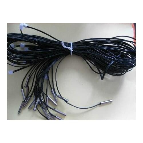 Free Shipping! 50pcx NTC thermistor, 10K 1% accuracy, 10K temperature sensor temperature probe 1 m 3950