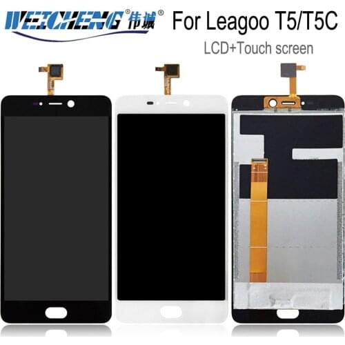 For LEAGOO T5 LCD Display and Touch Screen Assembly Repair Part Phone display Accessories For 100% New LEAGOO T5C T5 C