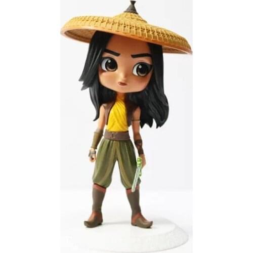 Original Disney Raya and the Last Dragon Raya Q posket Action Figures Anime Figurine Toy Collectibles Toys For Kids Gifts