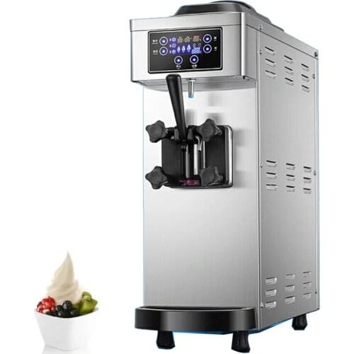 Commercial Soft Serve Ice Cream Machine Desktop Ice Cream Maker 1 Flavor Sundae Ice Cream Making Machine