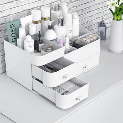 Cosmetic Storage Box Desktop Lipstick Skincare Mask Debris Sorting Rack Makeup Brush Jewelry Drawer Organizer