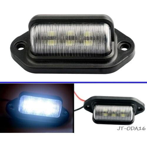 1Pcs Hoge Kwaliteit Waterdichte IP65 Kentekenverlichting Auto Vrachtwagen Trailer Stap Lamp Kentekenverlichting Auto Accessoires