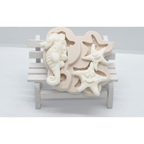 Luyou Hippocampus Cake Tools Silicone Resin Fondant Molds Birthday Cake Decorating Tools Kitchen Baking Accessories FM1993