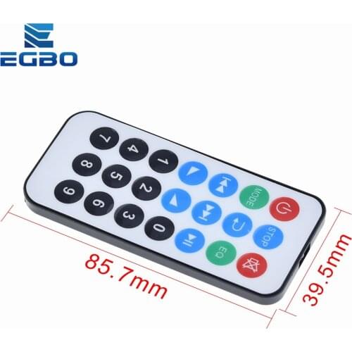 1PCS EGBO 21 key MP3 decoder board remote control with batteries