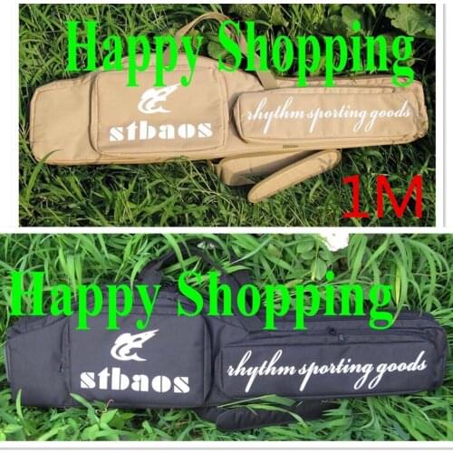 New Tactical carry case 1m long rifle gun slip double hunting bag Tan/BLACK For two long rifle