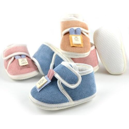 Baby Shoes Baby Plus Velvet Toddler Shoes Girls Boys Casual Shoes Soft Bottom Non-slip Childrens Cotton Shoes