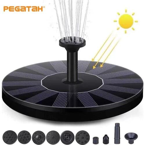 Mini Solar Water Fountain Pool Pond Submersible Waterfall Floating Solar Panel Water Fountain Pump For Outdoor Garden Decoration