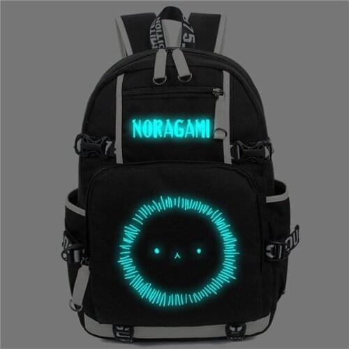 Luminous Student School Shoulder Bag Noragami ARAGOTO YATO Cosplay Backpack Cartoon Teenage Laptop Travel Bags