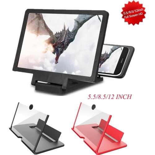 Hot 3D Enlarged Screen Mobile Phone Amplifier Magnifier Bracket Cellphone Holder Eyes Protection Hold