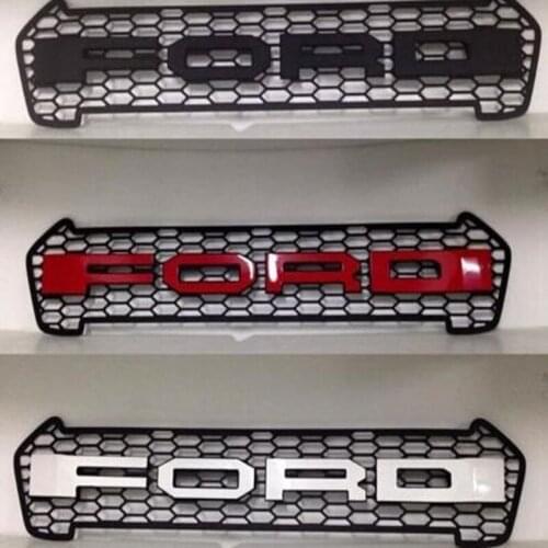 HIGH QUALITY ABS Front Grill for Ranger T7 2015 2016 FRONT RAPTOR BLACK LIT GRILLE FRONT GRILL