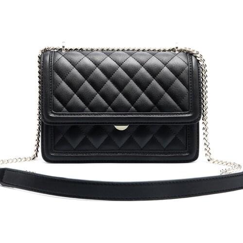 Womens Bags Diamond Lattice Genuine Leather Shoulder Messenger Bags Women Purses and Handbags Channel Bags Fashion Crossbody