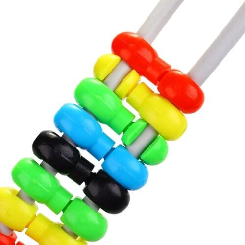 10Pcs S-style 360 Degree Rotation Bicycle Brake Line Pipe Clips Buckle Cable Housing Clip