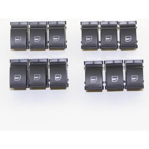 12x Side Window Adjustment Switch Control Button For VW Jetta Golf Touareg Passat Touran Tiguan Sharan Seat Leon 1KD 959 855