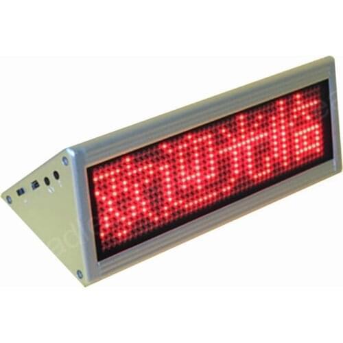 12x48 Dots Red double side desktop led moving sign desk board