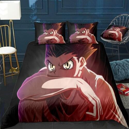 Gon hunterxhunter Duvet Cover Comfortable Quilt Home Decora Design Universal Bedding Set Bedclothes+Pillowcase 3pcs