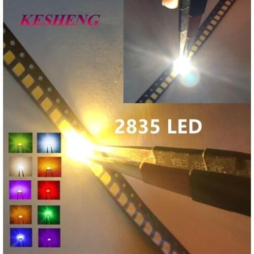 4000pcs/lot SMD LED Diodes 2835 Diode 3528 SMD LED Diodo Kit Green RED WARM White ICE Blue Yellow Pink Purple-UV Orange