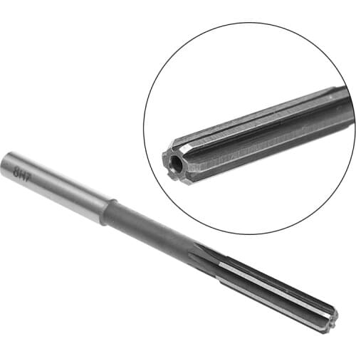 8mm HSS Straight Shank Chucking Reamer Machine Reamer Milling Cutter Tool