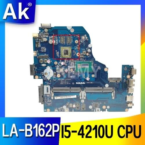 Akemy For Acer aspire E1-572 E1-572G Laptop Motherboard Z5WAH LA-B162P NBMLC11004 Main Board I5-4210U CPU HM86 820M gpu DDR3L