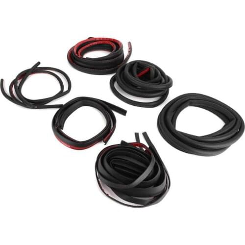 Car Door Sealing Strips Kit Waterproof Windproof Noise Insulation Fit for Tesla Model 3 2019 2020 2021 Rubber