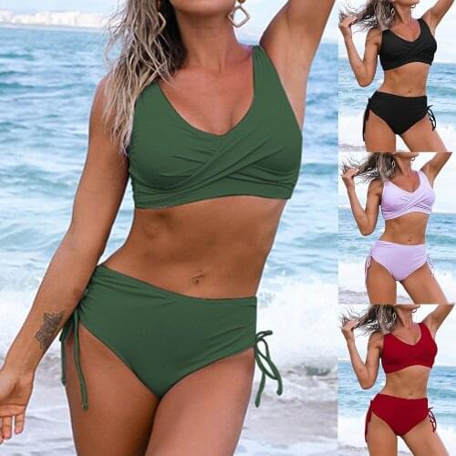 Bikinis 2021 Woman Separate Swimsuit Ladies Womens Bathing Suits Besch Swimming Trunks Feminine Bikinis Plus Size Swimwear