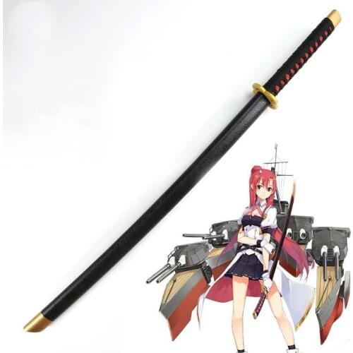 Azur Lane Cosplay Wooden Sword Haruna Sword Game Cosplay Props Halloween Christmas Gift Fancy Stage Performance Props