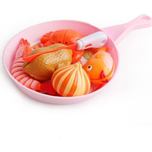 Children Pretend Role Play House Toy Cutting Fruit Plastic Vegetables Food Kitchen Classic Kids Educational Toys