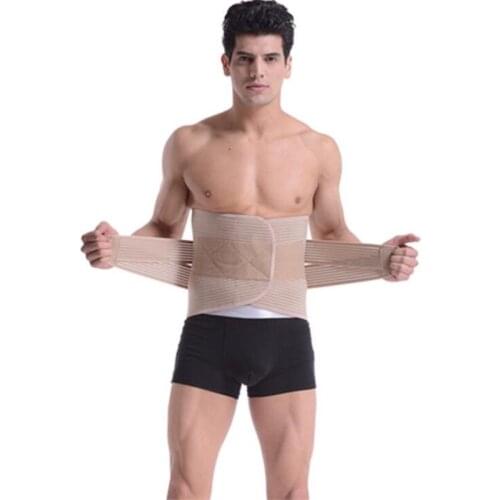 Elastic Waist Support Belt Lumbar Back Support Exercise Belts Brace Slimming Belt Adjustable Waist Trainer Men And Women