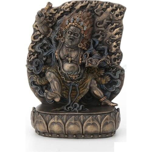 CHINESE STYLE CREATIVE BUDDHA STATUE VAJRAPANI ART SCULPTURE RESIN CRAFTS DECORATIONS FOR HOME BIRTHDAY GIFT R3215