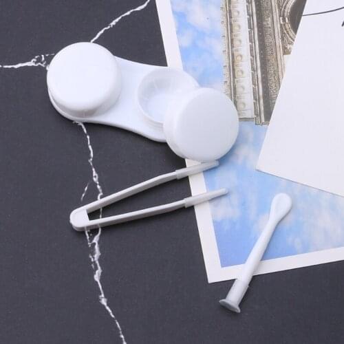 Contact Lens Box Transparent Travel Portable Case Storage Container Objectives