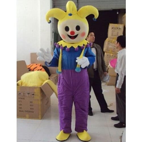 Clown Mascot Costume Suits Cosplay Party Game Dress Outfits Clothing Advertising Promotion Carnival Halloween Adults Christmas