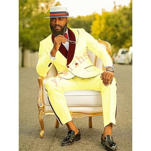 Handsome Embossing Groomsmen Shawl Lapel Groom Tuxedos Wedding Dress Men Suits Blazer Prom Dinner (Jacket+Pants+Tie) K397