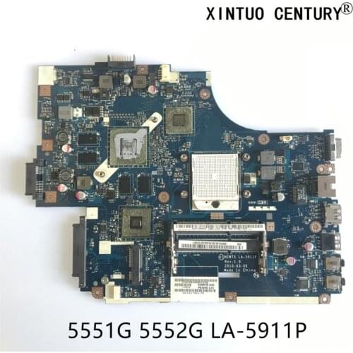 MBPUU02001 For Acer Aspire 5551 5551G 5552 5552G Laptop Motherboard NEW75 LA-5911P Main board W/ HD5650M 1GB 100% tested working