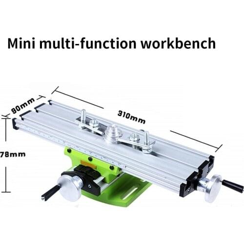 Miniature Precision Multifunction Milling Machine Bench Drill Vise Fixture Worktable X Y-Axis Adjustment Coordinate Table