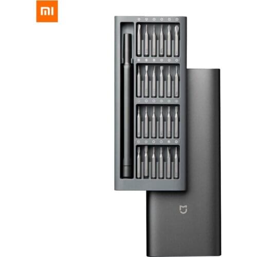 Xiaomi Mijia 24 in 1 Screwdriver Set Precision Magnetic Screw Driver Bits Kit Alluminum Box Xiomi Repair Tools For Smart Home