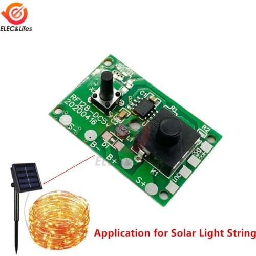 1.2V Solar Lamp String Control Board Circuit Board with switch Solar street light control panel Solar Light Controller Module