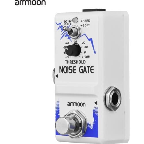 Ammoon Guitar Effect Pedal Single Noise Gate Guitar Pedal True Bypass Pedal Zinc Alloy Shell for guitar accessories guitar parts
