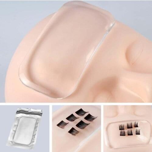Forehead Sticker Pad Antistatic Good Adsorption Convenient Silicone Eyelash Extension Plant Graft Glue Holder Stand