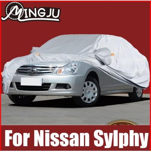 Full Car Covers Outdoor Sun Anti UV Rain Snow Dust Protection Oxford Cloth For Nissan Sylphy 2010 to 2021 Accessories