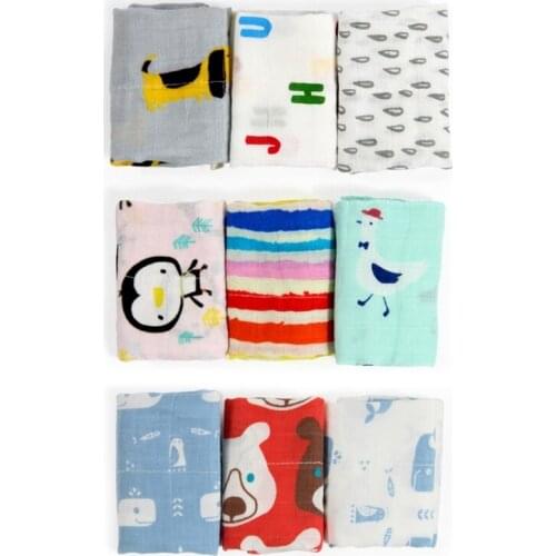3 Pcs Towel Baby Facecloth Baby Bath Towel Handkerchief Cotton Burp Cloth Soft Absorbent Gauze Kindergarten Washcloth 69HE