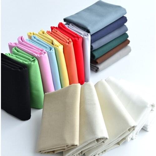 50*140cm Plain Cotton Linen Fabric Clothing Sewing Quilting Fabrics For Patchwork Needlework DIY Handmade Accessories