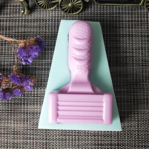 PRZY Silicone Soap Mold Razor Shaver Soap Handmade Soap DIY Aroma Mould Soap Making Moulds Resin Clay Molds Eco-friendly