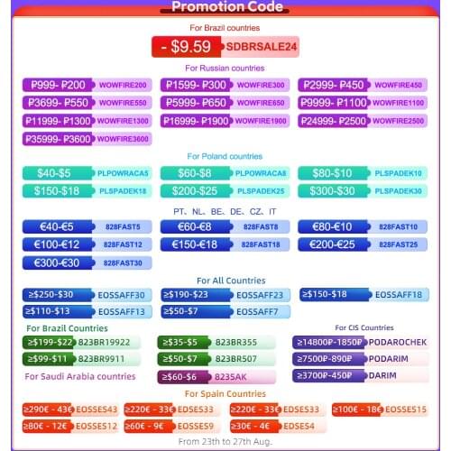 LAUNCH Official Store- Promo Code for Spain / France Russia , please use promo code soon , First come first served