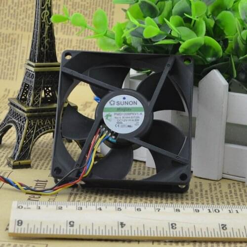 FOR SUNON builds 8CM 8020 maglev temperature control fan 12V 4.8W PMD1208PKV1-A 4 line