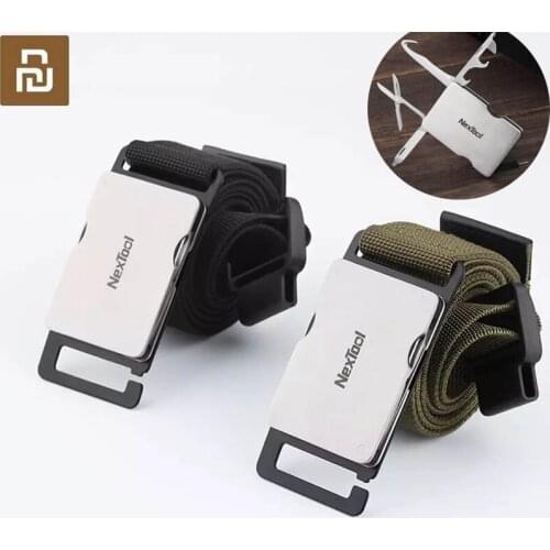 New xiaomi Youpin Unisex Tool waist Multifunctional Military Fan Outdoor Belt Special Soldier Training Nylon Belts