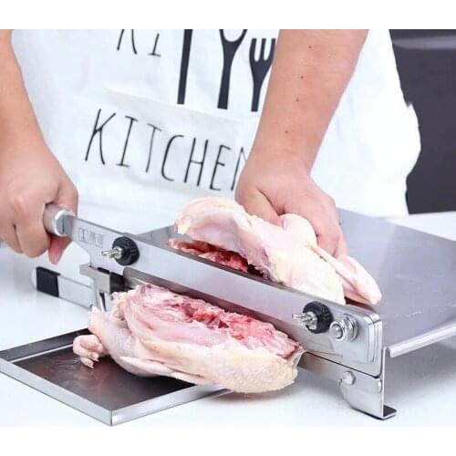 Manual Vegetable Cutting Machine Food Fruit Slicer Lamb Beef Slicer Frozen Meat Slicing Gadget Household Thickness Adjustable