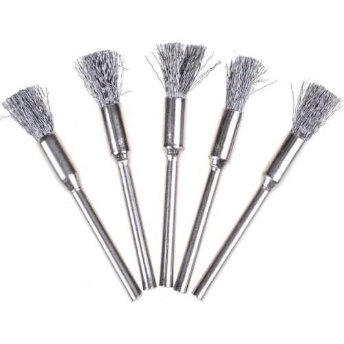 Steel Wire Brushes Rotary tools Polishing tools accessories for mini drill Hot Selling 1PCS 5mm