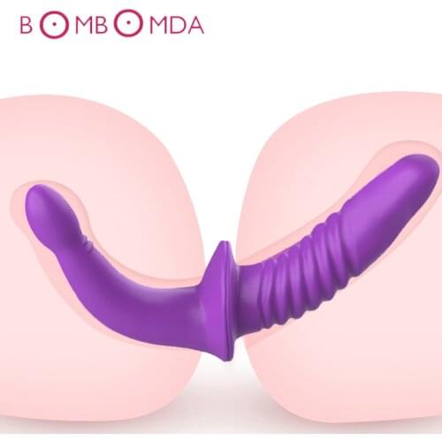 Strapon Dildo Realistic Sex Toys Double Head Soft Silicone Vagina Anal Masturbator Gay Lesbian Adult Sex Toys For Woman Lestbian
