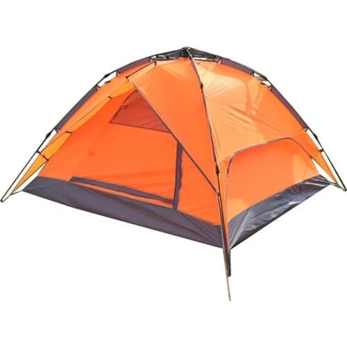 Desert&Fox Backpacking Camping Tent, Lightweight 3-4 Persons Tent Double Layer Waterproof Portable Aluminum Poles Travel Tents