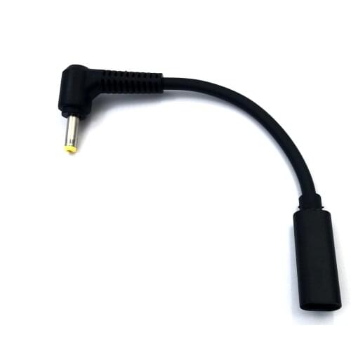 USB 3.1 Type C USB Female to DC 4.0*1.7 Male Power Charger Adapter Connector Adaptor for Lenovo Asus BenQ PD Notebook